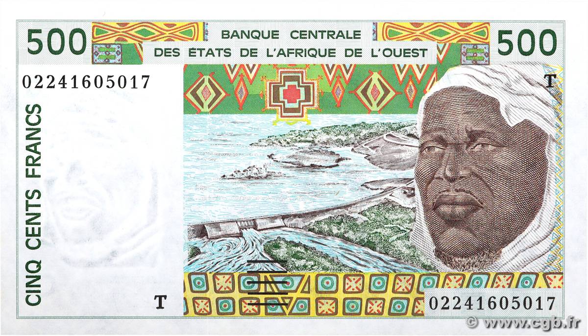 500 Francs WEST AFRICAN STATES  2002 P.810Tm UNC-