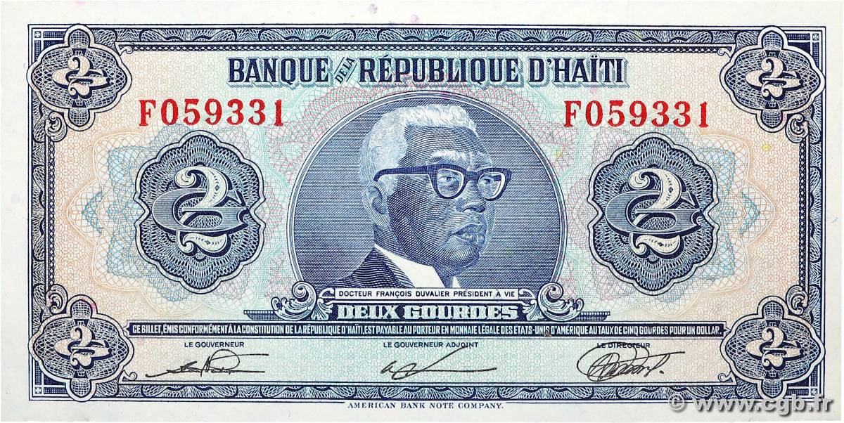 2 Gourdes HAÏTI  1980 P.231 AU+