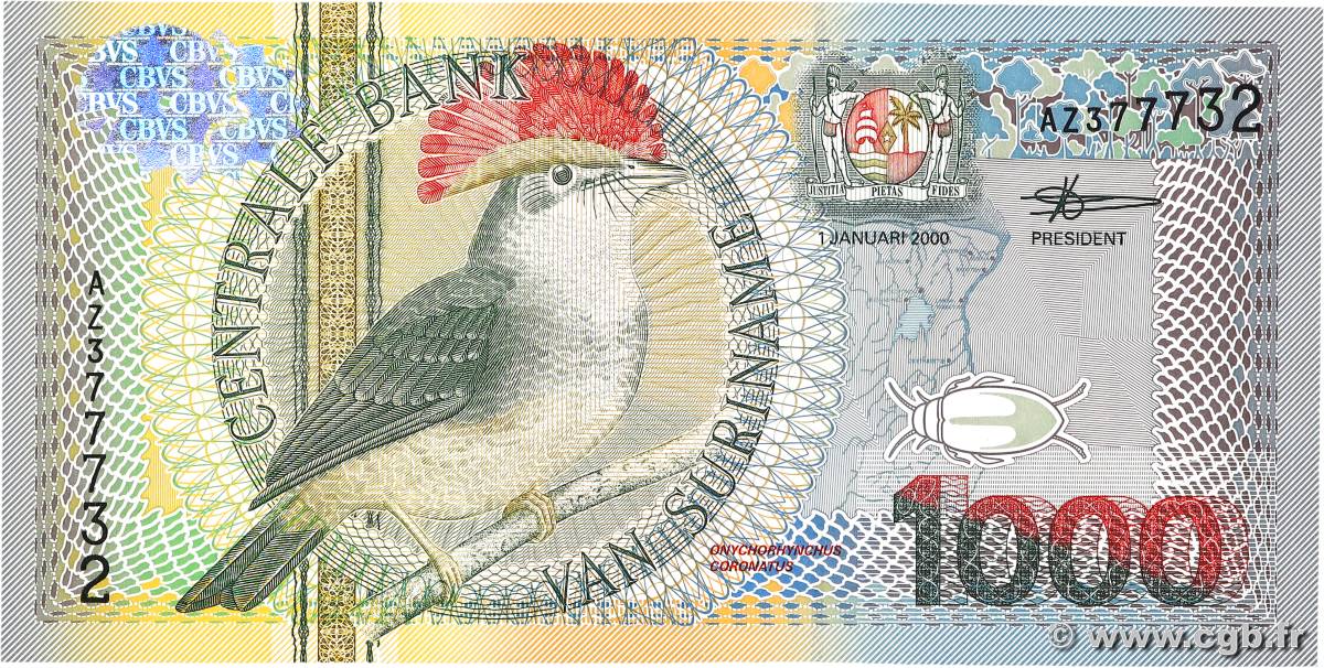 1000 Gulden SURINAM  2000 P.151 pr.NEUF