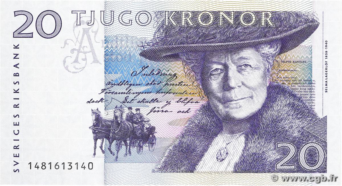 20 Kronor SUÈDE  1991 P.61a VZ