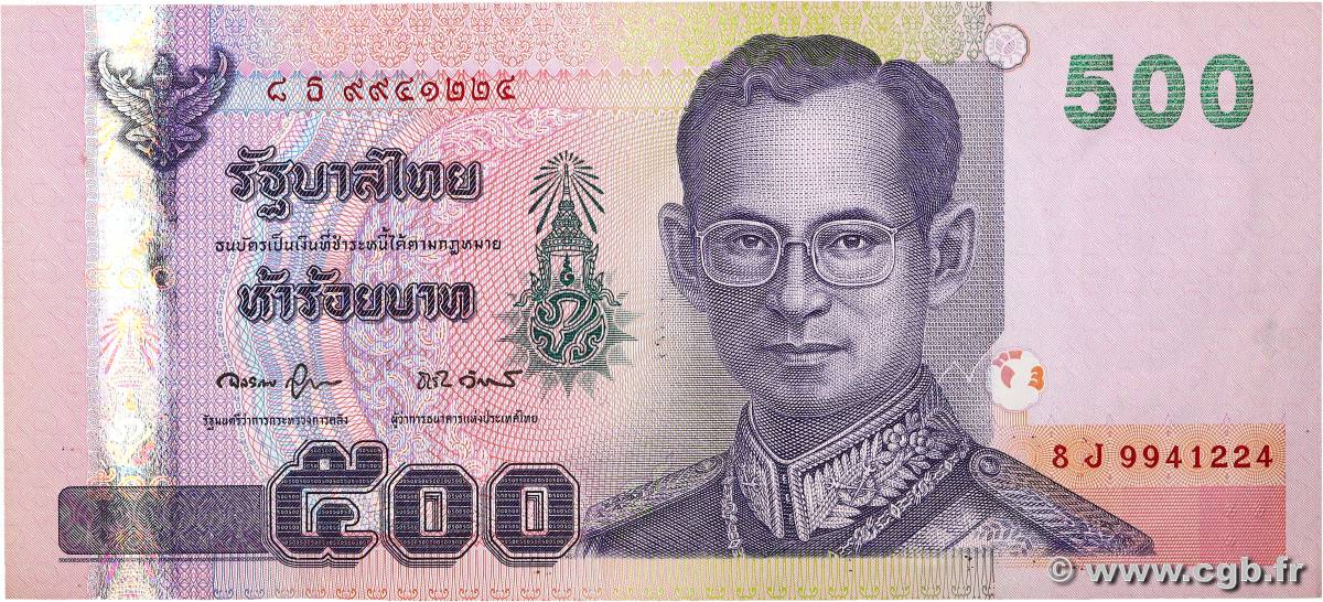 500 Baht THAILAND  2001 P.107 XF