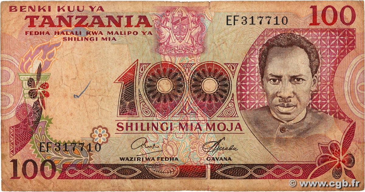 100 Shilingi TANZANIE  1977 P.08c B