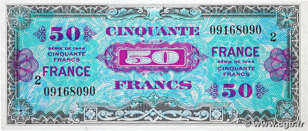 50 Francs FRANCE FRANCE  1945 VF.24.02 SPL