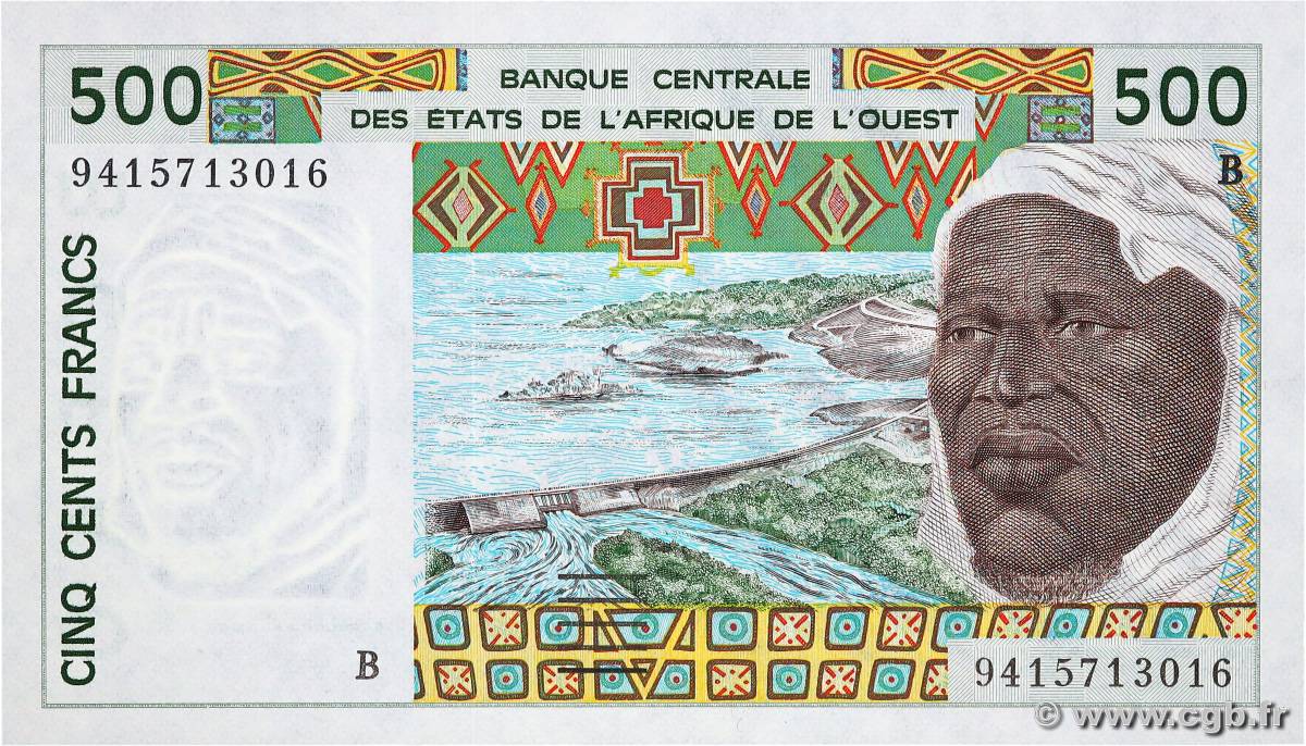 500 Francs ÉTATS DE L AFRIQUE DE L OUEST  1994 P.210Be NEUF