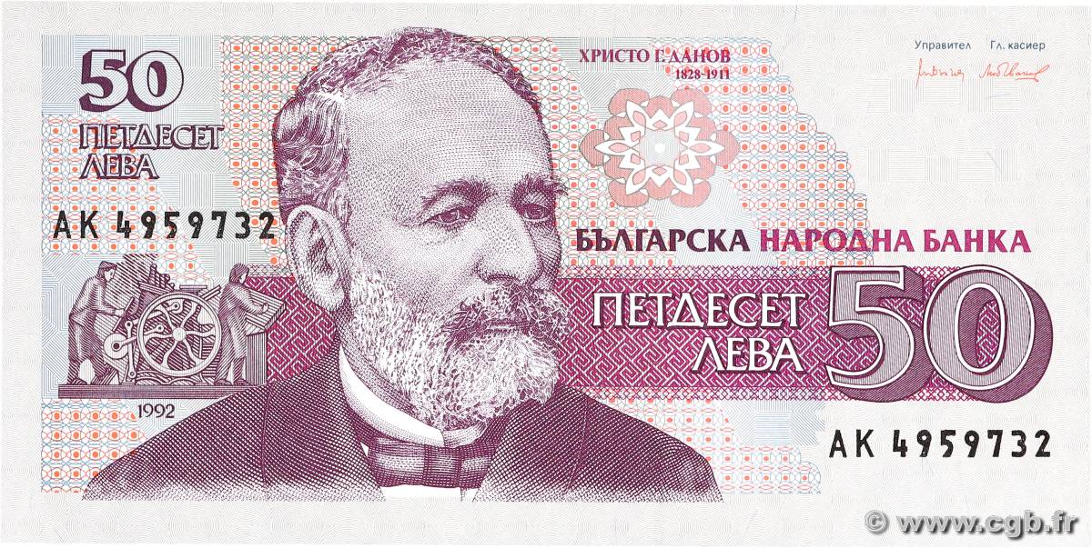 50 Leva BULGARIA  1992 P.101 UNC