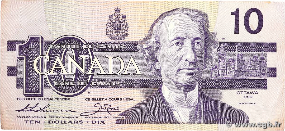 10 Dollars CANADA  1989 P.096a TTB