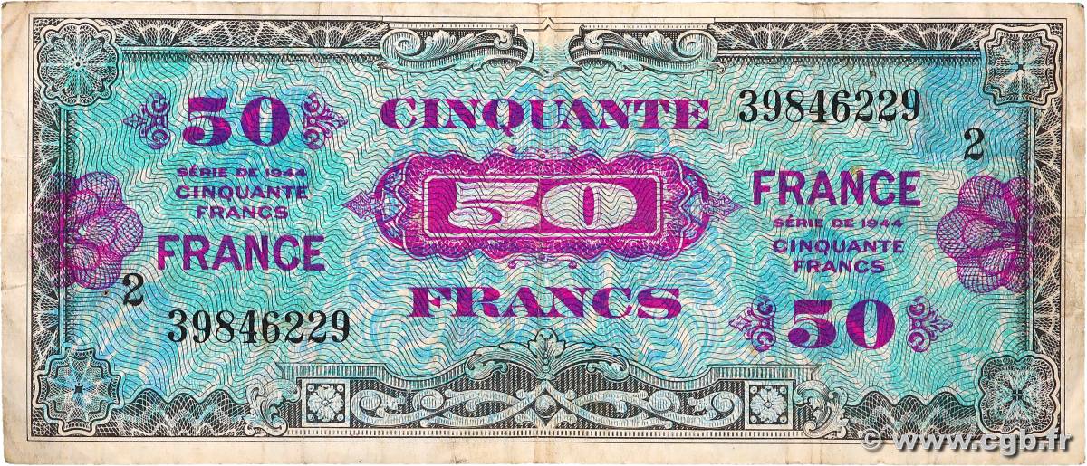 50 Francs FRANCE FRANCE  1945 VF.24.02 F+