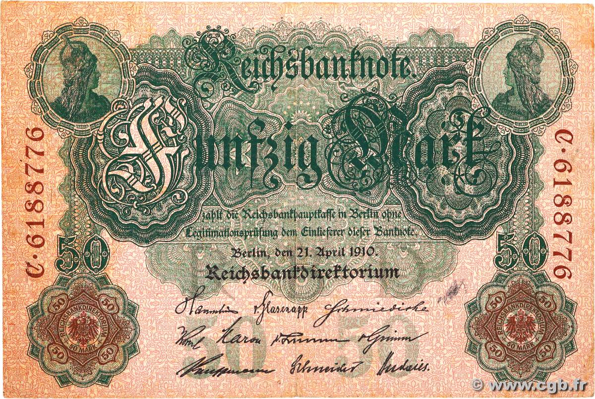 50 Mark GERMANIA  1910 P.041 BB