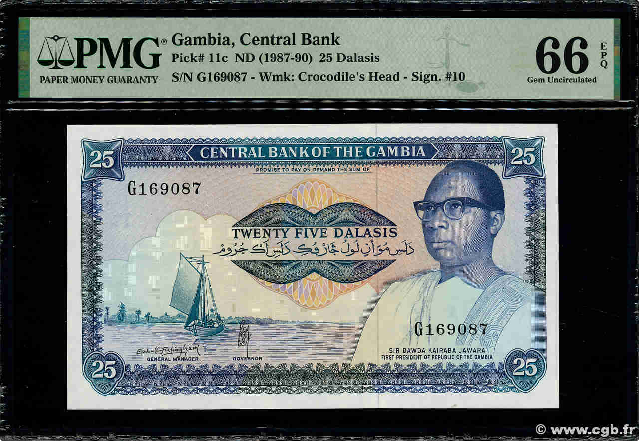 25 Dalasis GAMBIA  1987 P.11c UNC