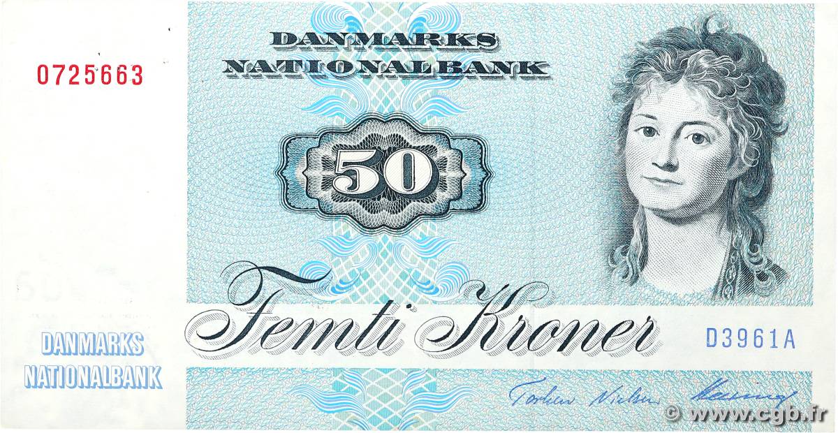 50 Kroner DENMARK  1996 P.050m XF