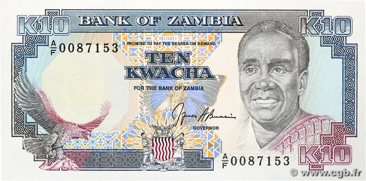 10 Kwacha ZAMBIA  1989 P.31a FDC