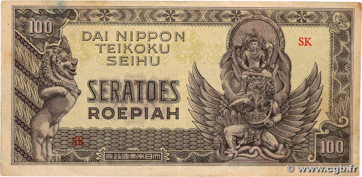 100 Roepiah NIEDERLÄNDISCH-INDIEN  1944 P.132a SS