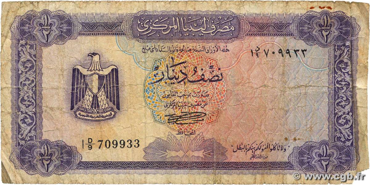 1/2 Dinar LIBYE  1972 P.34b pr.B