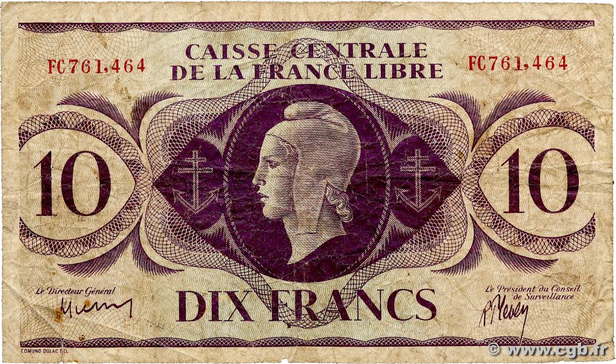 10 Francs AFRIQUE ÉQUATORIALE FRANÇAISE Brazzaville 1941 P.11 SGE