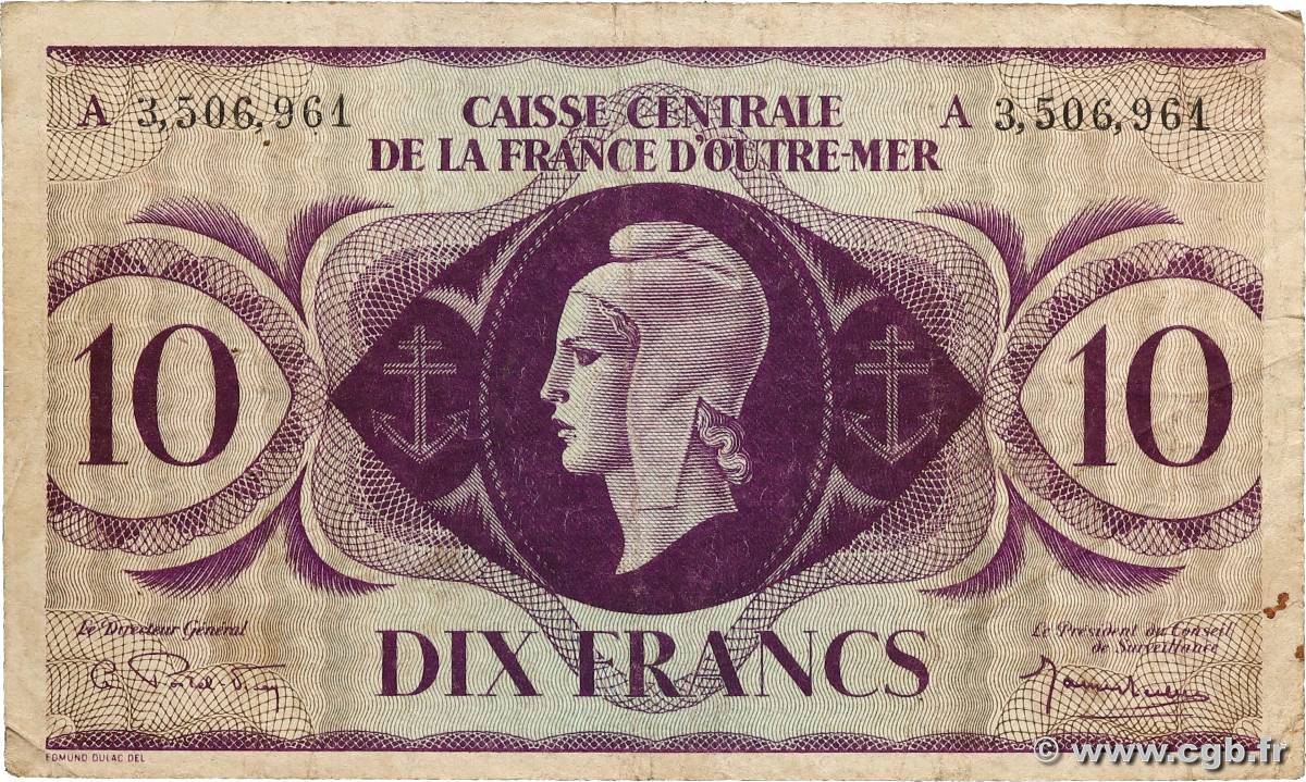 10 Francs AFRIQUE ÉQUATORIALE FRANÇAISE  1943 P.16d BC