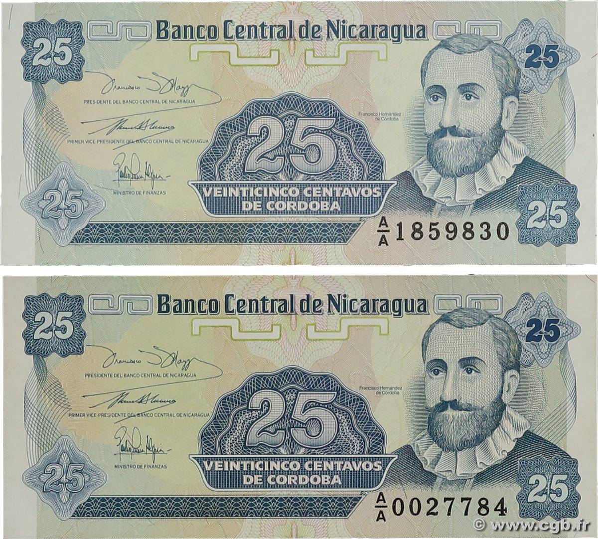 25 Centavos Lot NICARAGUA  1991 P.170a NEUF