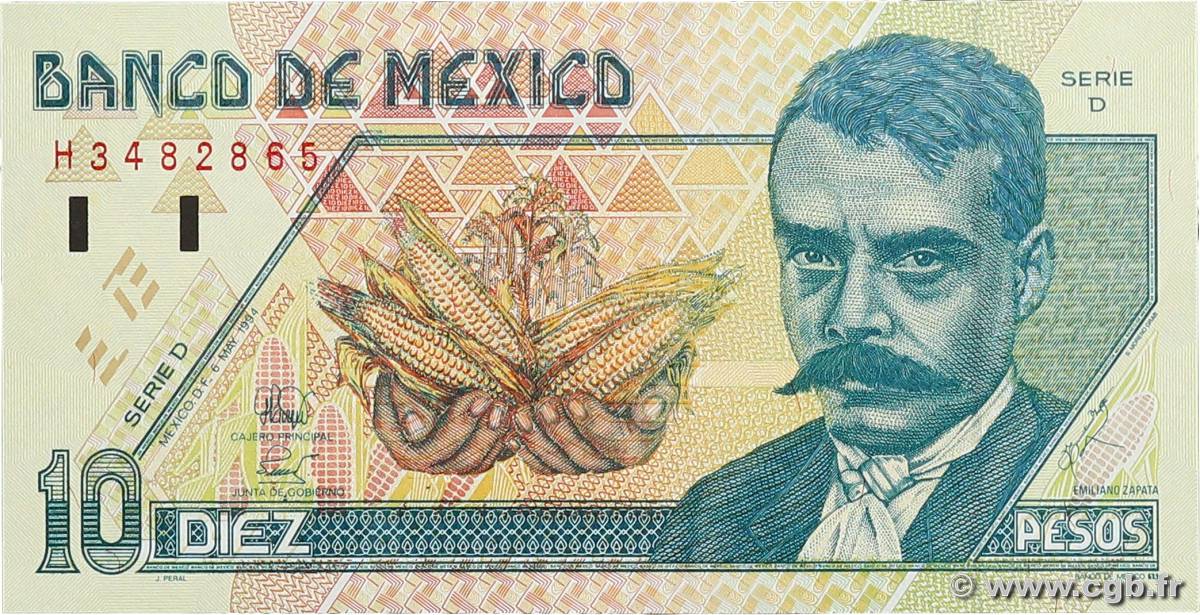 10 Pesos MEXICO  1994 P.105a EBC+