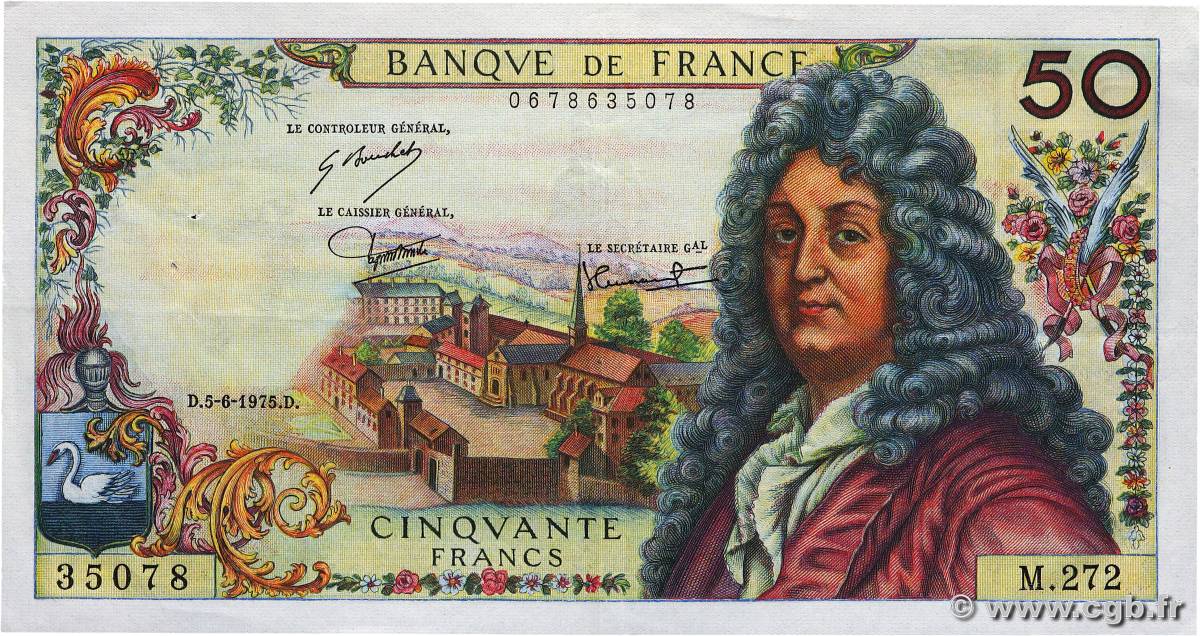 50 Francs RACINE FRANCE  1975 F.64.30 TTB+