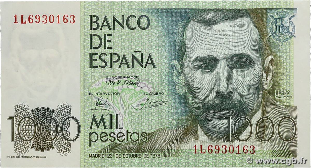 1000 Pesetas ESPAGNE  1979 P.158 SPL