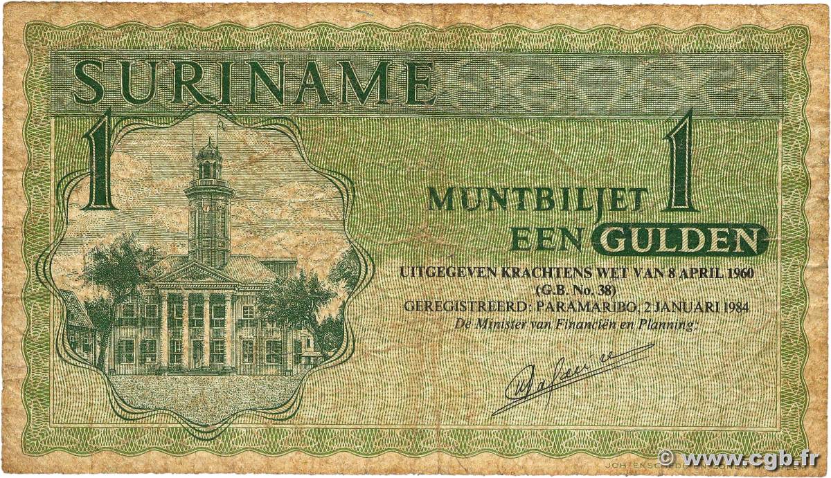 1 Gulden SURINAM  1984 P.116h G