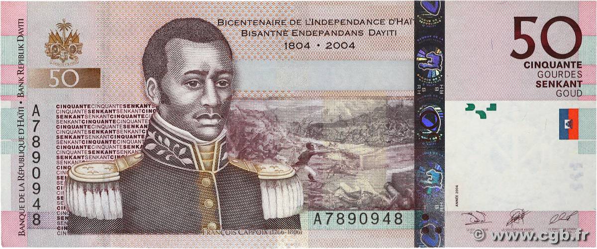 50 Gourdes HAÏTI  2004 P.274a XF