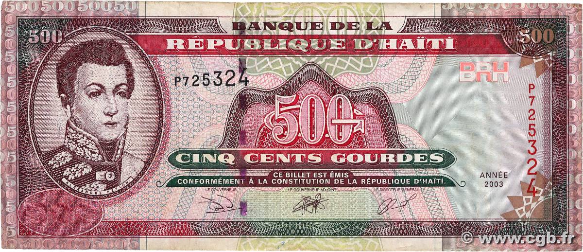 500 Gourdes HAITI  2003 P.270b F