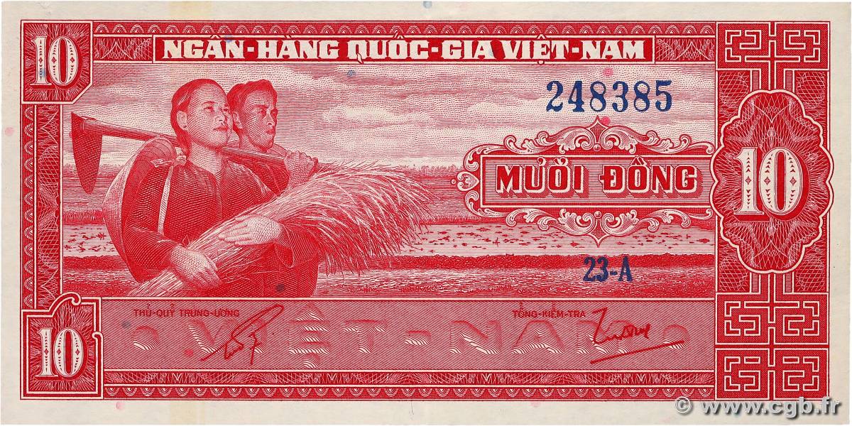 10 Dong VIET NAM SOUTH  1962 P.05a XF+