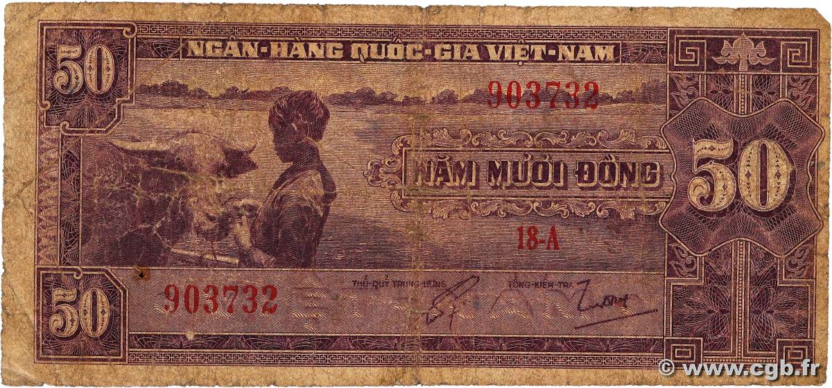 50 Dong SOUTH VIETNAM  1956 P.07a P