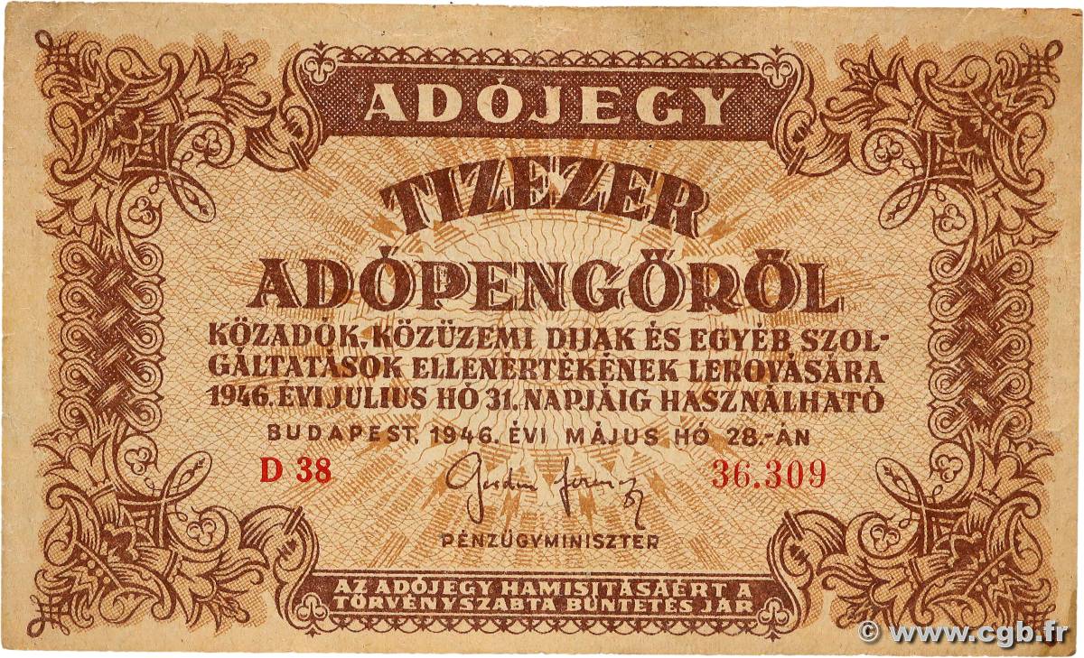 10000 Adopengo UNGHERIA  1946 P.143a q.BB