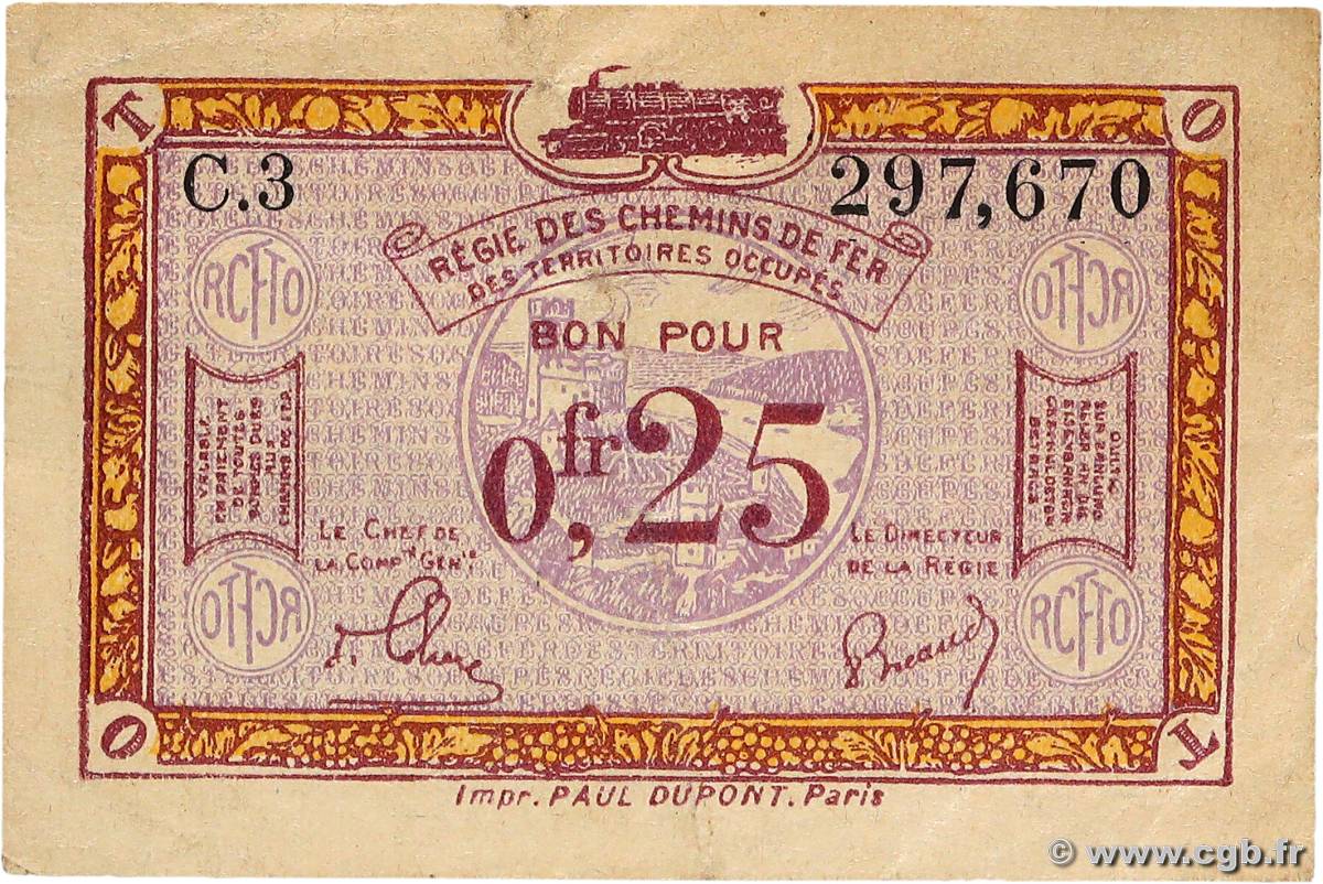 25 Centimes FRANCE régionalisme et divers  1918 JP.135.03 TTB