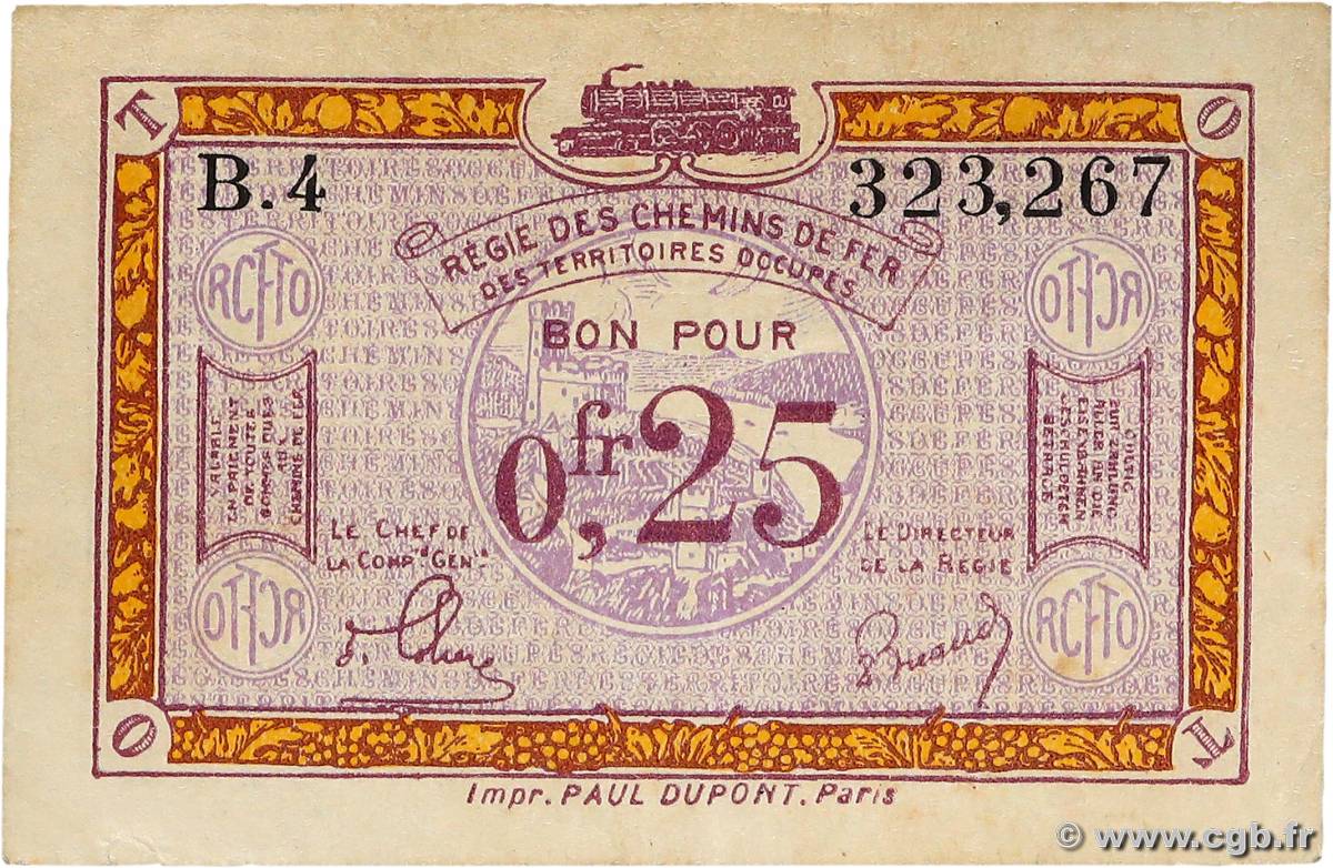 25 Centimes FRANCE Regionalismus und verschiedenen  1918 JP.135.03 SS