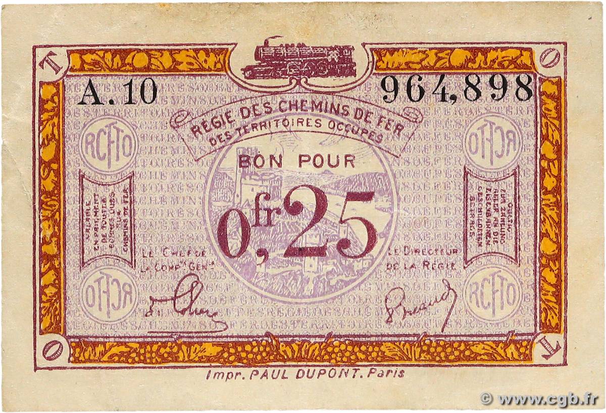 25 Centimes FRANCE régionalisme et divers  1918 JP.135.03 TTB