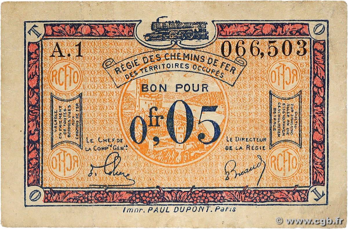 5 Centimes FRANCE regionalism and miscellaneous  1918 JP.135.01 F+