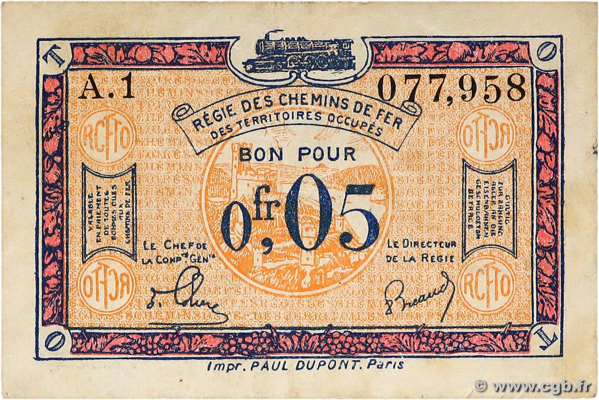 5 Centimes FRANCE regionalism and miscellaneous  1918 JP.135.01 VF