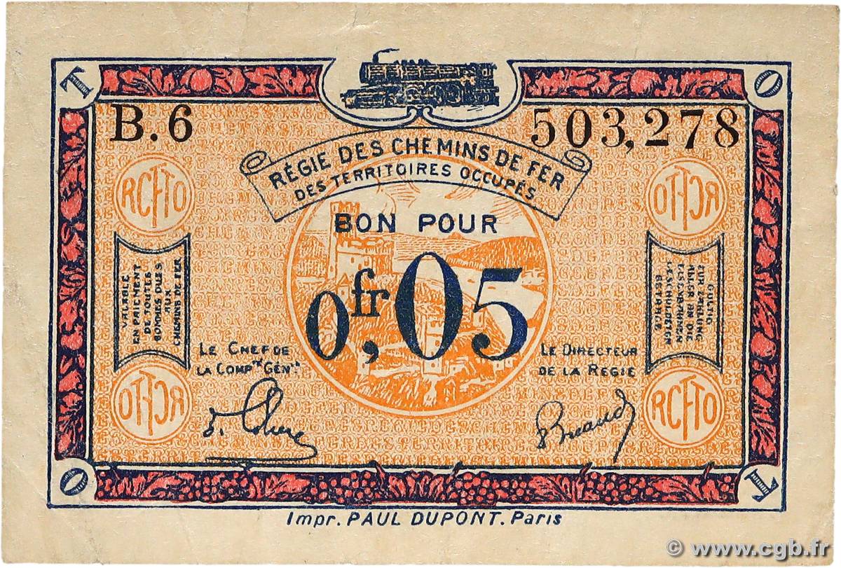 5 Centimes FRANCE régionalisme et divers  1918 JP.135.01 TB