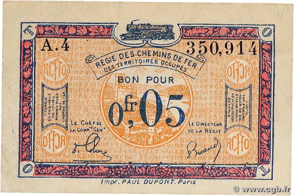 5 Centimes FRANCE régionalisme et divers  1918 JP.135.01 TTB