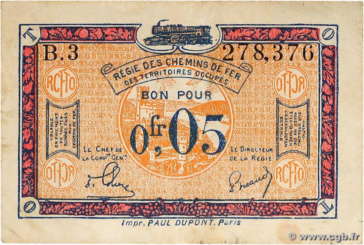 5 Centimes FRANCE régionalisme et divers  1918 JP.135.01 TTB