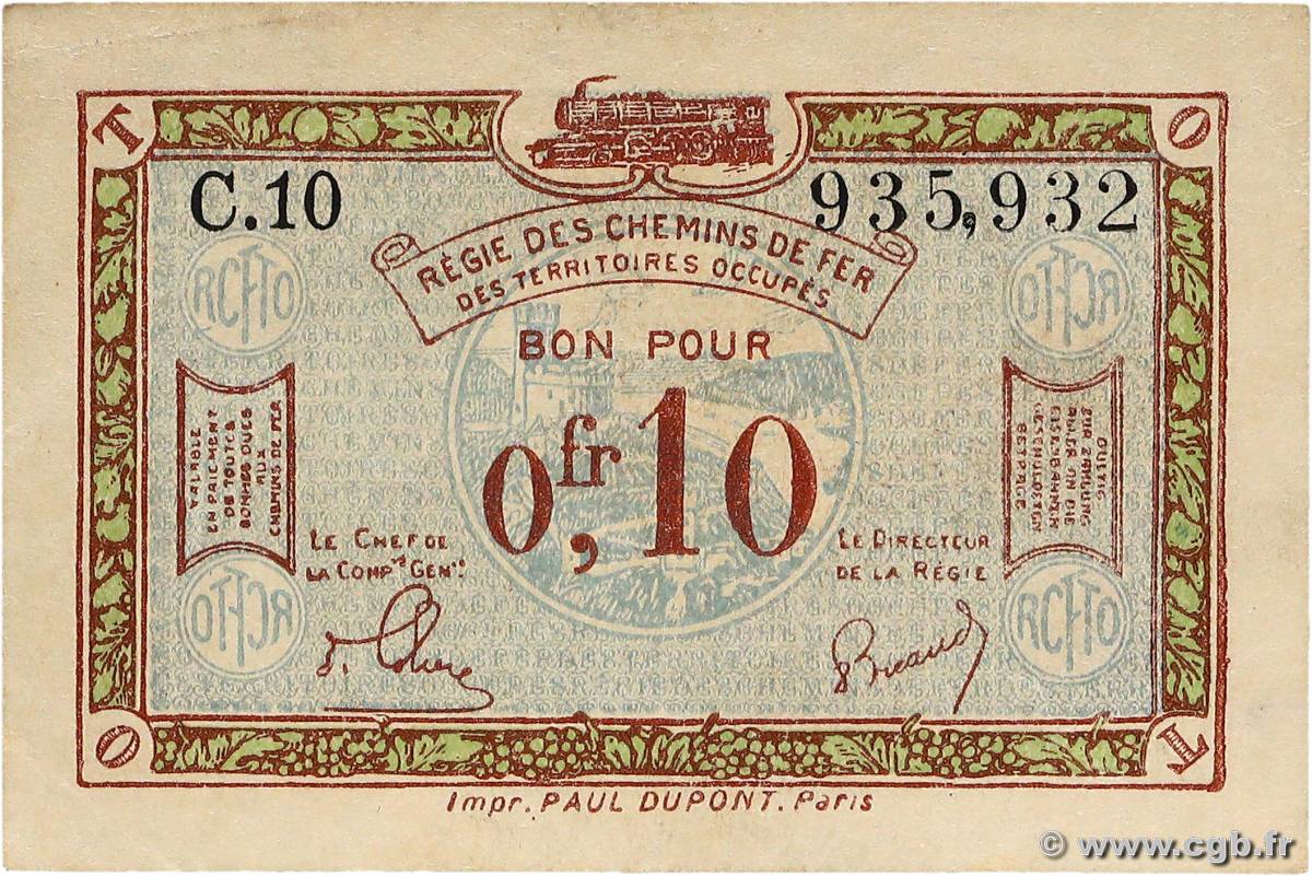 10 Centimes FRANCE regionalism and various  1923 JP.135.02 VF+