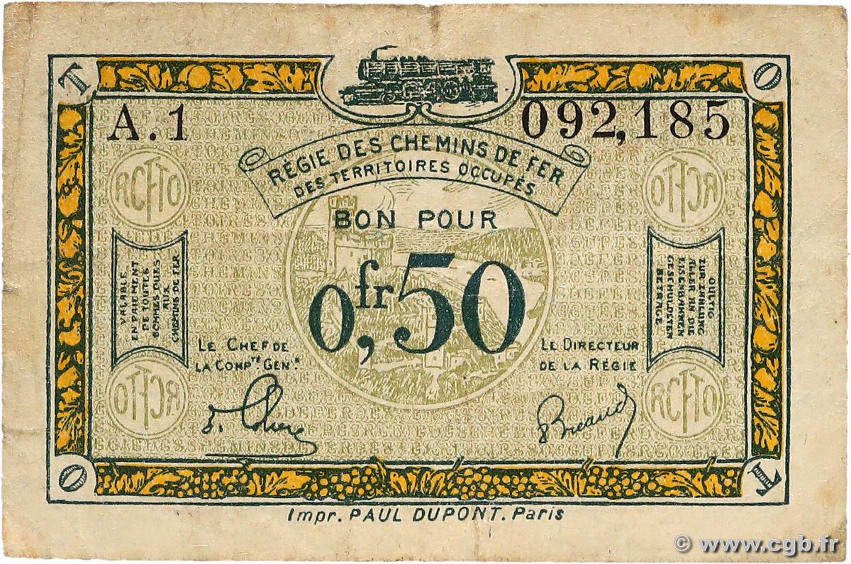 50 Centimes FRANCE regionalism and miscellaneous  1923 JP.135.04 F