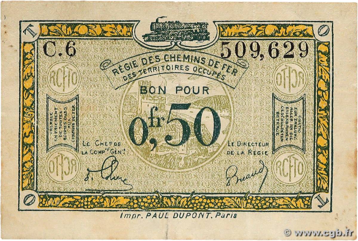 50 Centimes FRANCE régionalisme et divers  1923 JP.135.04 TB+