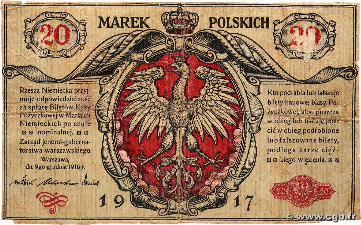 20 Marek POLONIA  1917 P.004 B