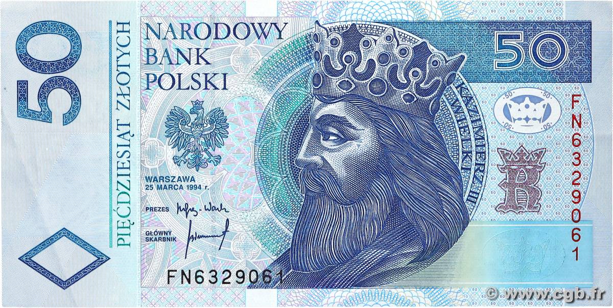 50 Zlotych  POLOGNE  1994 P.175a pr.SUP