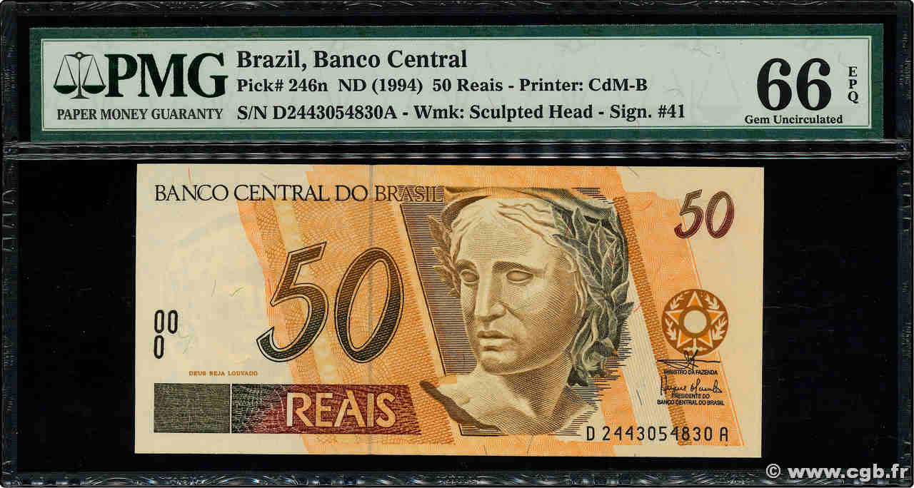 50 Reais BRÉSIL  1994 P.246n NEUF