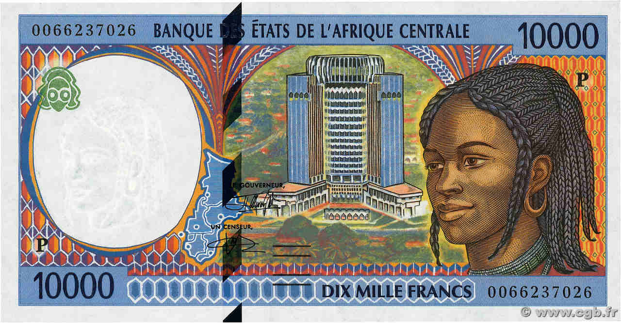 10000 Francs type 1994P CHAD  2000 A.294Pf UNC
