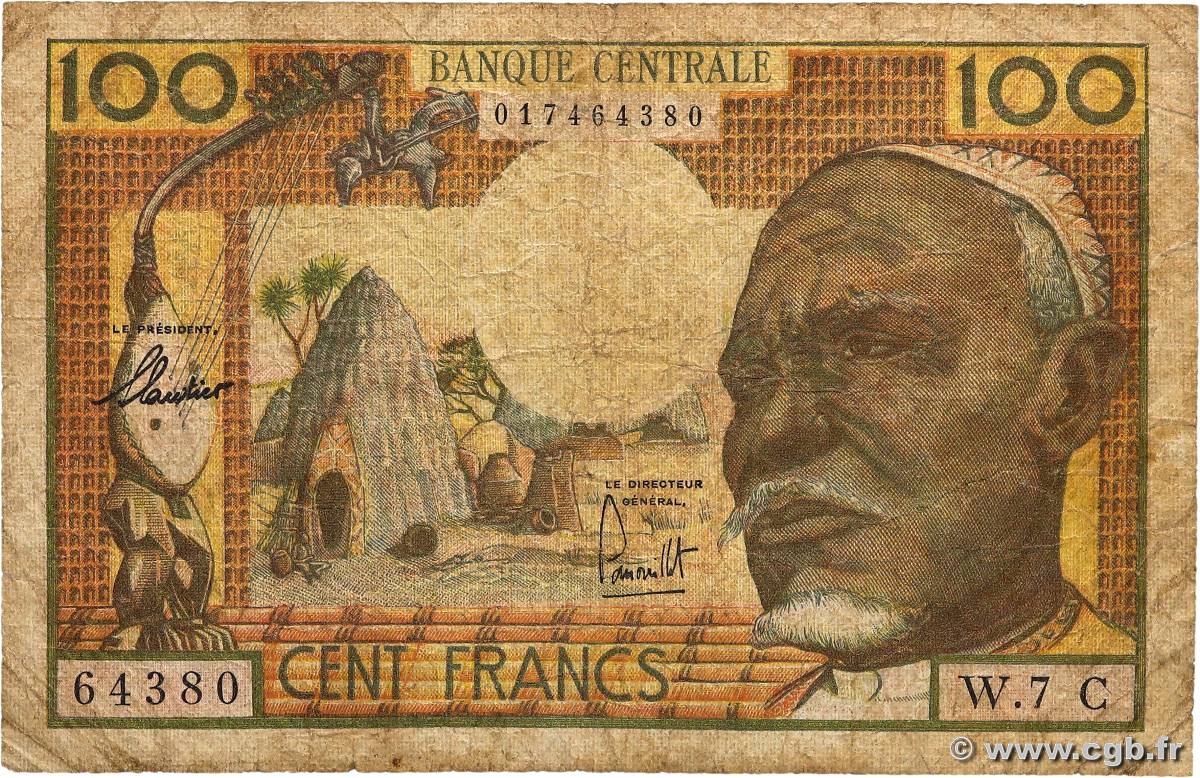 100 Francs EQUATORIAL AFRICAN STATES (FRENCH)  1963 P.03c G