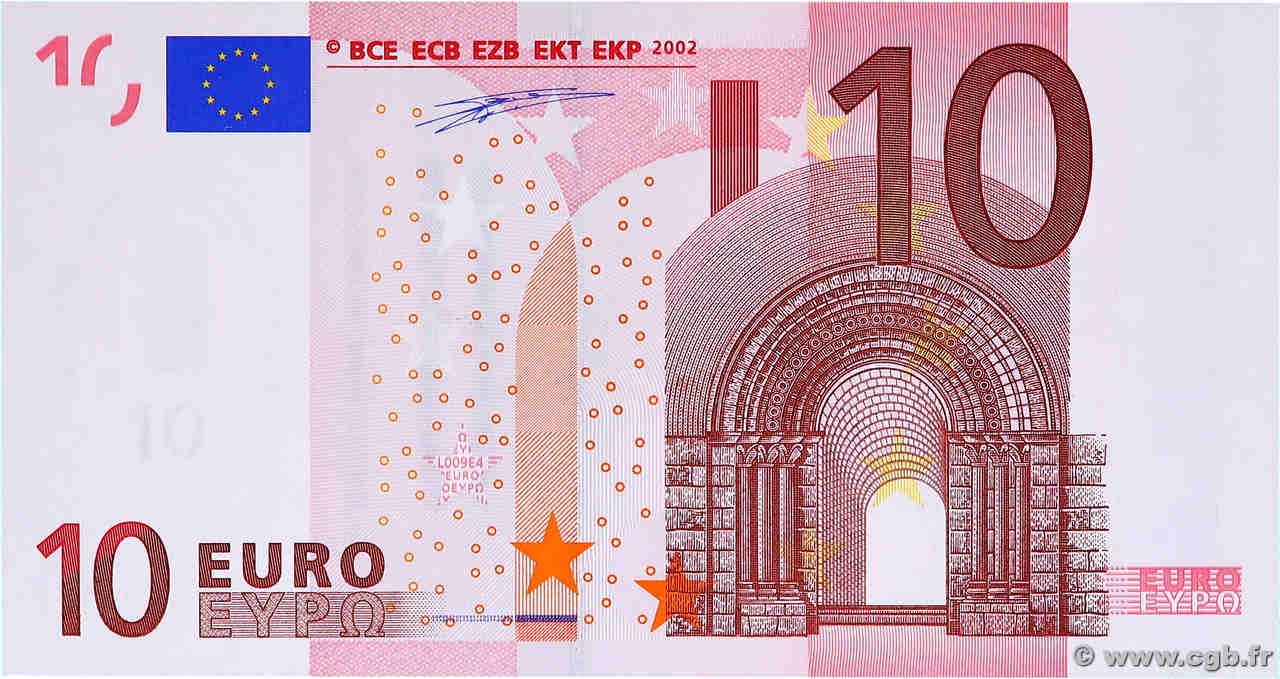 10 Euro Fauté EUROPE  2002 P.02u NEUF