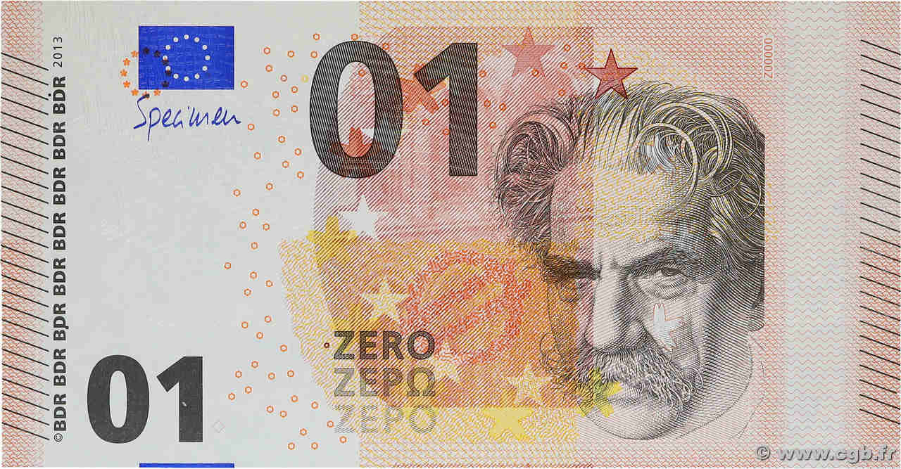 01 Euro Essai EUROPA  2013 P.- UNC-