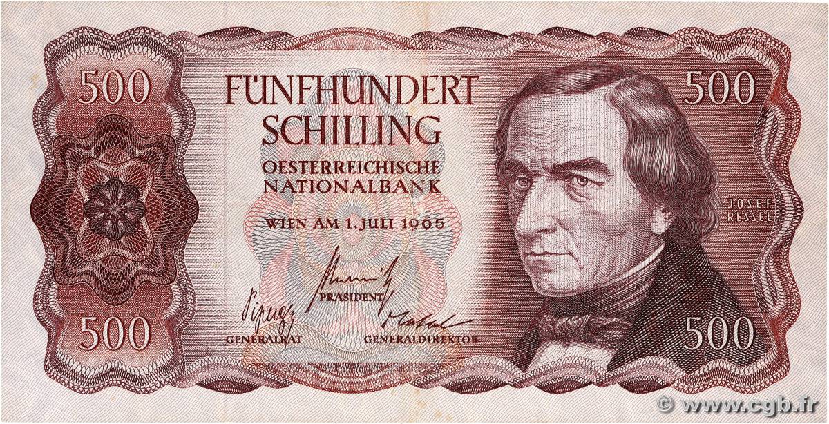 500 Schilling AUSTRIA  1965 P.139a VF