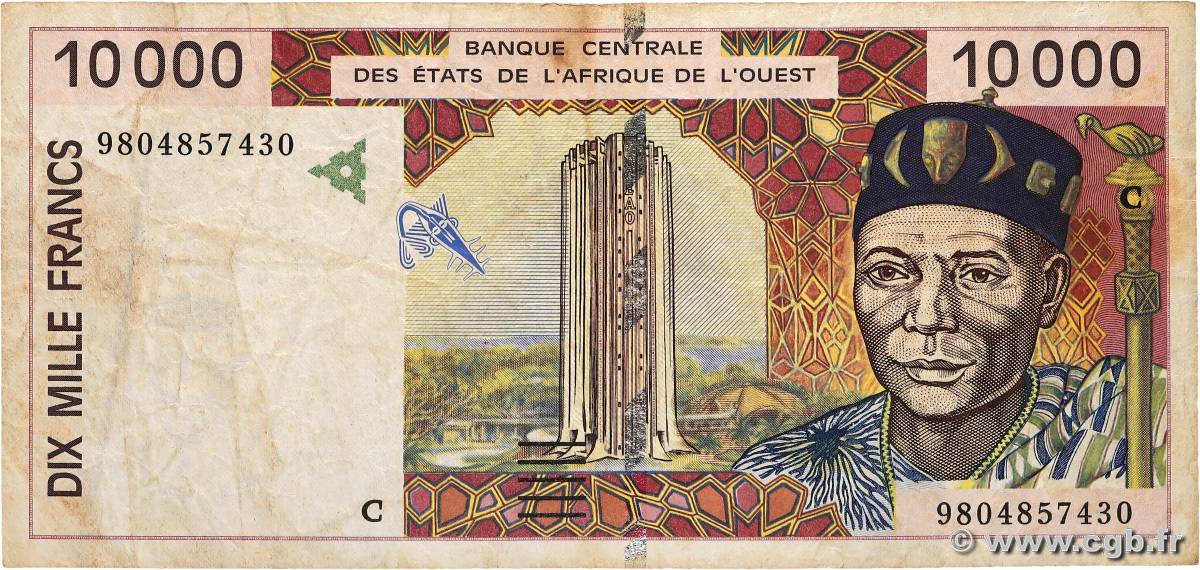 10000 Francs WEST AFRIKANISCHE STAATEN  1998 P.314Cf fS