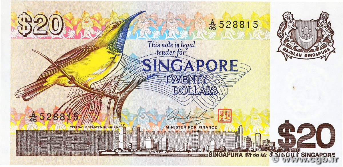 20 Dollars SINGAPOUR  1979 P.12 SPL+